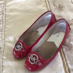 Michael Kors Red Slide Loafers sz 9.5